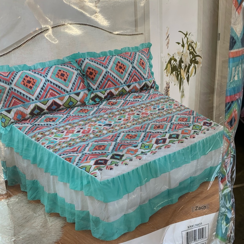 King & queen quilt set